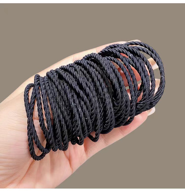 橡皮筋女扎头发圈高弹力耐用不勒头发绳2022新款夏季简约气质头绳详情3