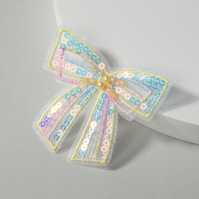 Single-layer butterfly fabric embroidery, colorful chiffon butterfly clothing, headwear accessories, handcrafted accessories, baked cake decoration pic 6