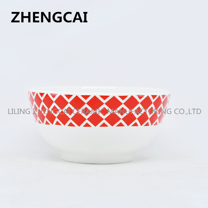 Christmas export product four-piece set of ceramic tableware, customizable logo/ ceramic bowl and plate set pic 4