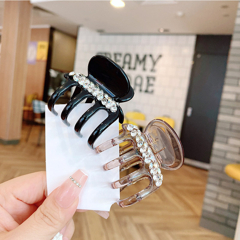 新款小众设计字母中号南瓜抓夹女三角形简约质感鲨鱼夹盘发发抓发详情30