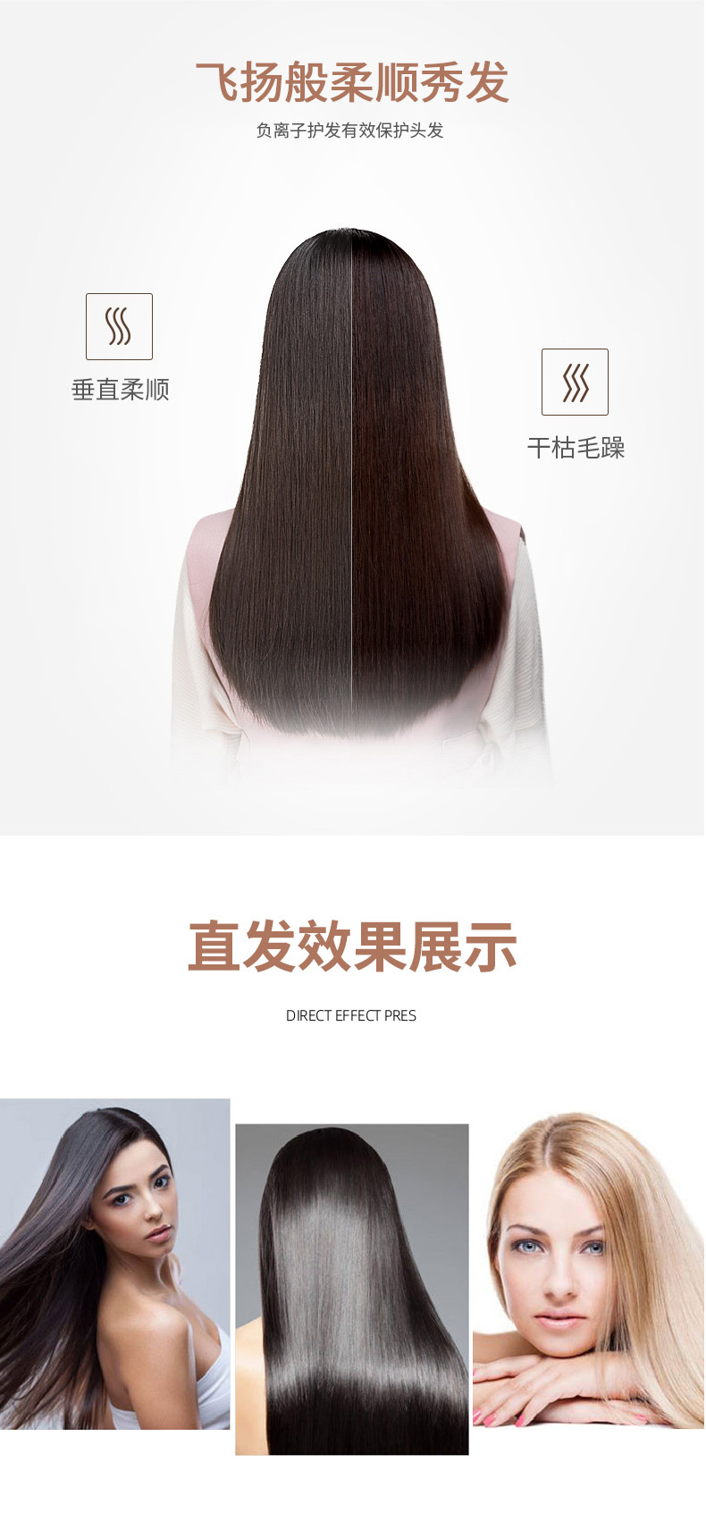 Cross-border SOKANY955 Hair straightener with LCD screen, quick heating, hair care straightener, hair straightener and hair straightener pic 8
