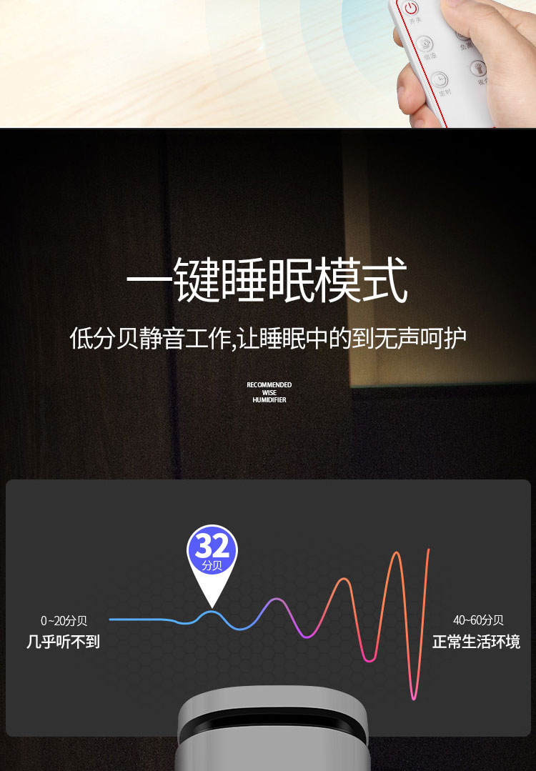 桌面款空气加湿器家用静音卧室孕妇婴儿香薰加湿机超声波大雾量详情12