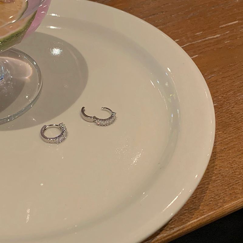 睡觉不用摘锆石耳圈女ins冷淡风高级感耳扣百搭小众设计耳环耳饰详情27