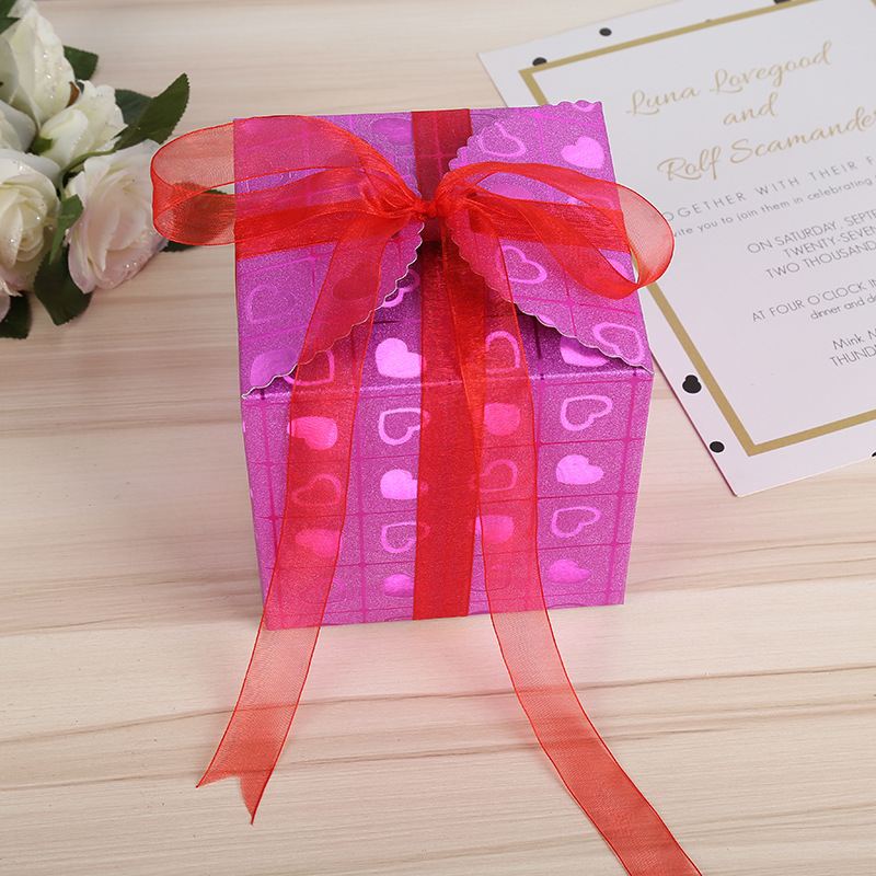 Red silk ribbon, bow, cake packaging cloth strip, gift strap, silk ribbon, satin ribbon, diy handmade decoration gift pic 13
