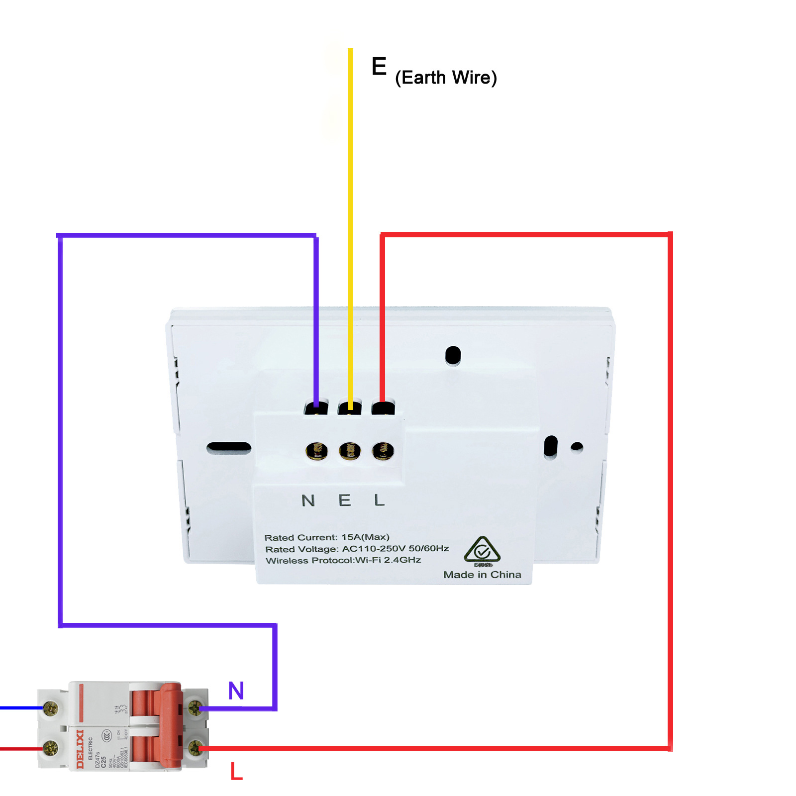 Zigbee Australian-Argentina specification SAA-certified smart switching power supply 120 socket glass panel pic 10