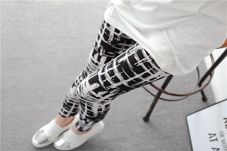 New spring dress, large-sized stretch, colorful star graffiti, personalized leggings for women pic 14