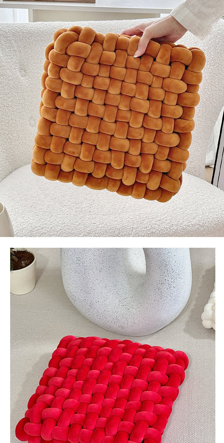 跨境抱枕精致小方形编织椅垫坐垫沙发靠背毛绒靠枕装饰飘窗垫详情6