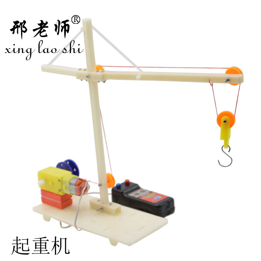 Homemade cranes, homemade hoists, tech gadgets, diy toy models, educational toys pic 8