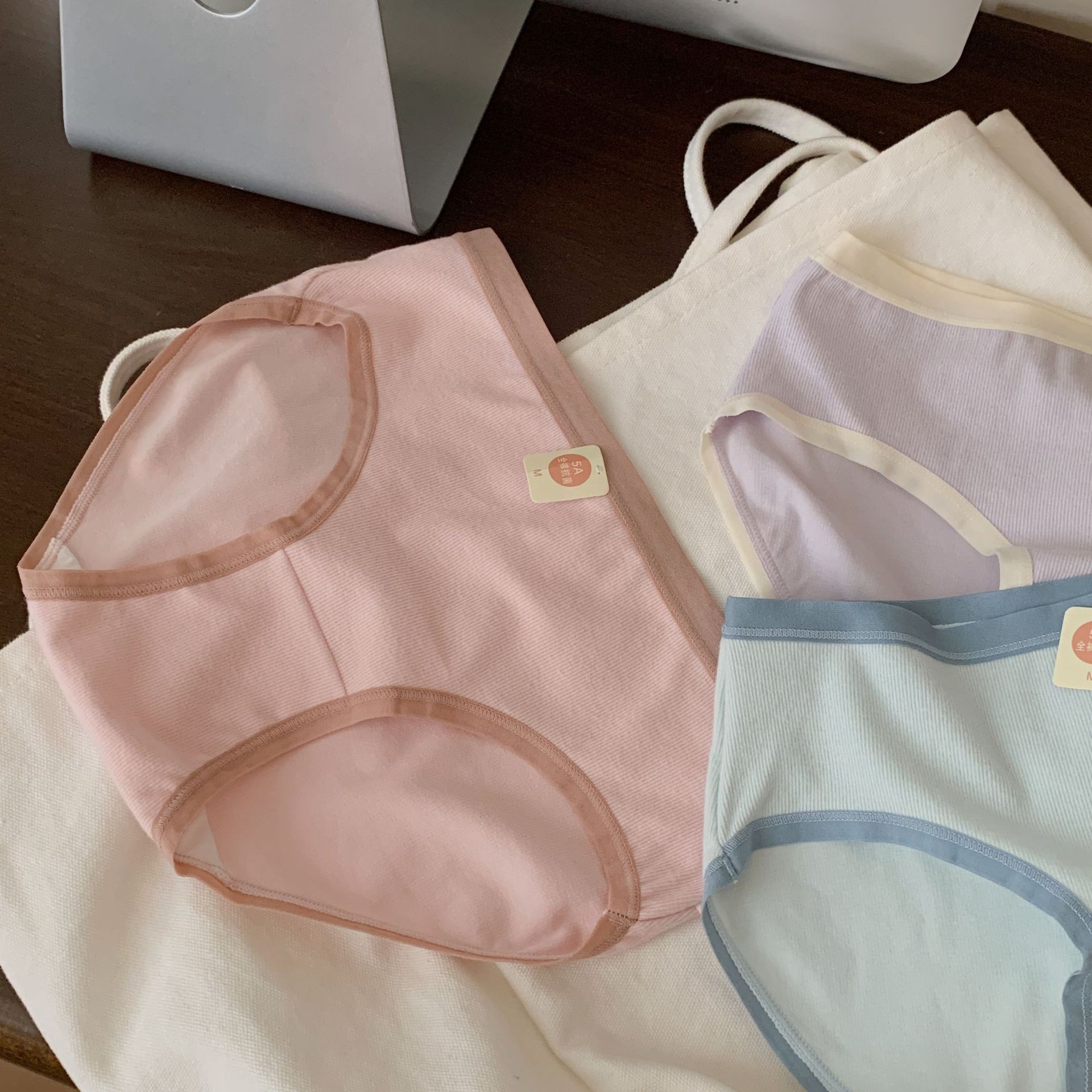 【7A抑菌】A类婴儿棉纯棉内裤女士女生全白女2023新款少女短裤详情9