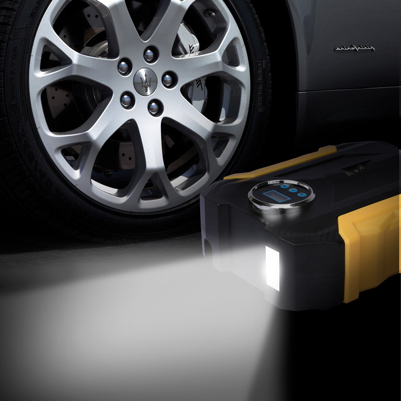 车载充气泵智能数显电动车打气泵迷你汽车充气泵小轿车轮胎充气泵详情13