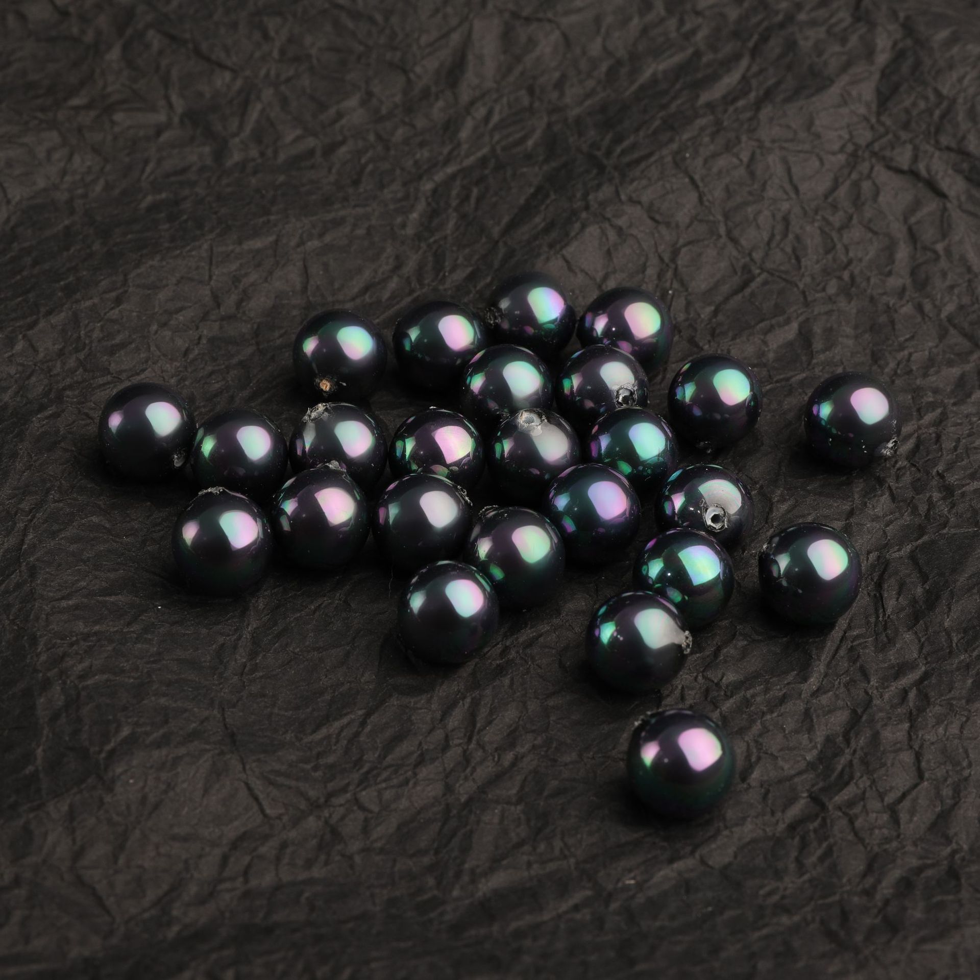 Factory direct supply of large quantities of shells, pearls, 3-20mm in various colors, half-hole shells, round beads, DIY jewelry accessories, loose beads pic 2