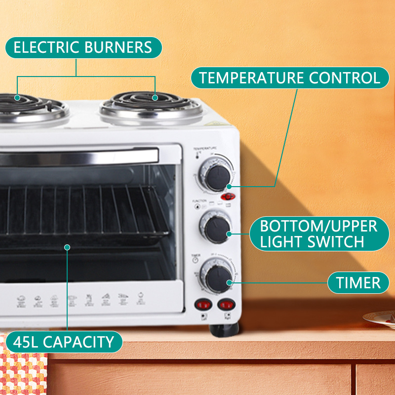 winningstar Cross-border Exclusive home egg tart, Pizza, Roast Chicken multi-functional 45L British and European Standard oven pic 4