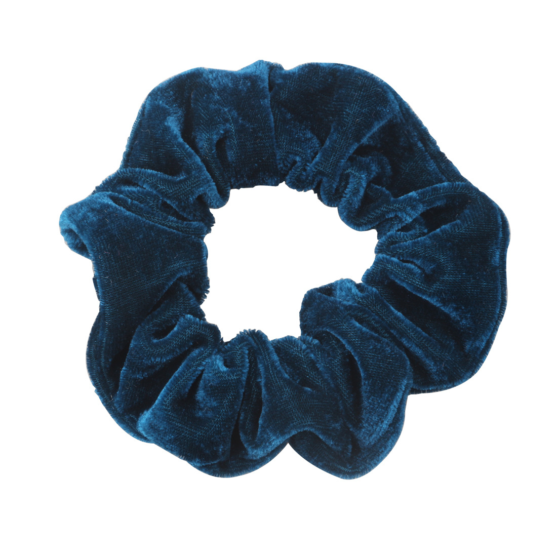 亚马逊 跨境 绒布大肠发圈 简约弹力纯色头花 多色现货布艺发饰饰详情6