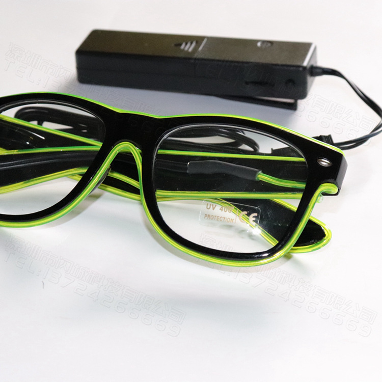 Illuminated Glasses, LED rice nails, voice-controlled bar party gifts, music night club atmosphere supplies, Neon Glasses pic 69