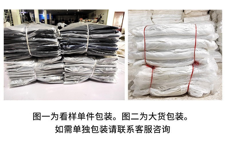 夏季男装230克重磅纯棉短袖t恤男宽松纯色打底衫潮牌体恤白色衣服详情3