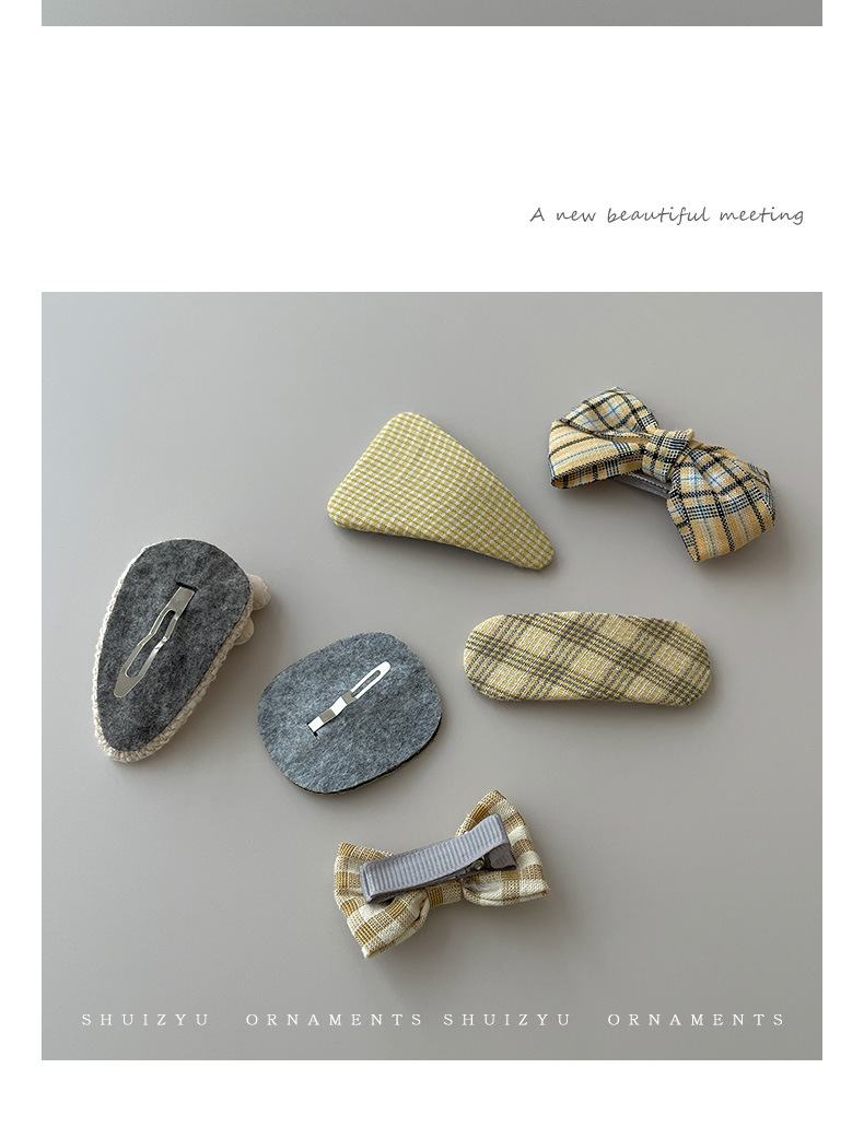 蝴蝶结儿童发夹小女孩发饰前额bb夹侧边刘海碎发卡夹子鸭嘴夹头饰详情9