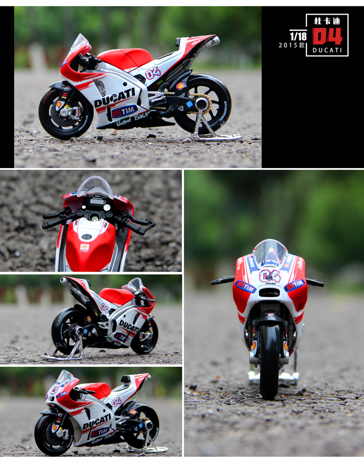 Wholesale Masito 1/18 Yamaha Rossi Honda GP motorcycle racing car Ducati simulation alloy motorcycle model pic 13