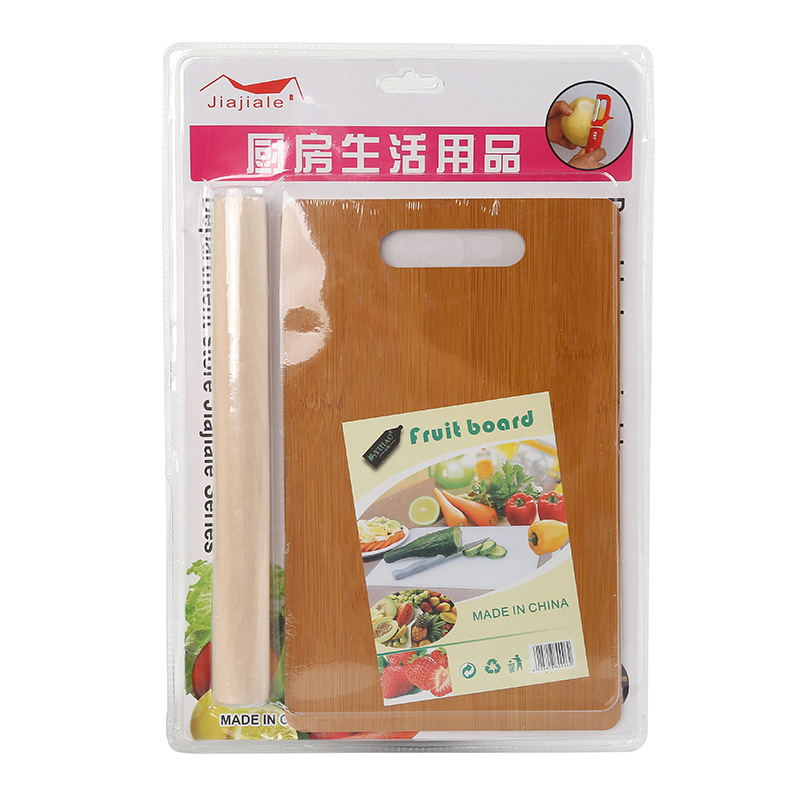 Factory wholesale wooden rolling pins, cutting boards, supermarket supplies laminated boards, cutting boards in stock, kitchen daily necessities sets pic 7