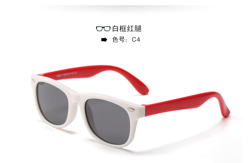 Nuevos niños gafas de sol polarizadas moda niños niñas personalidad cartoon rice booking baby shores wholesale pic 18