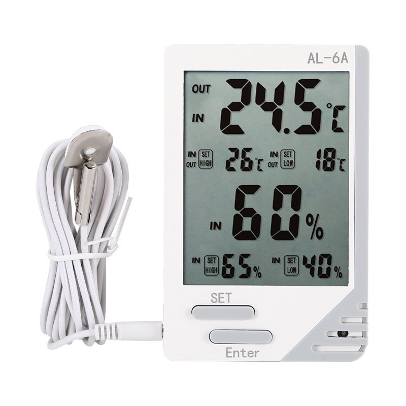 A high-precision thermometer and hygrometer specifically designed for pharmacy refrigerators in the cold storage compartment, featuring high and low temperature and humidity alarms pic 2