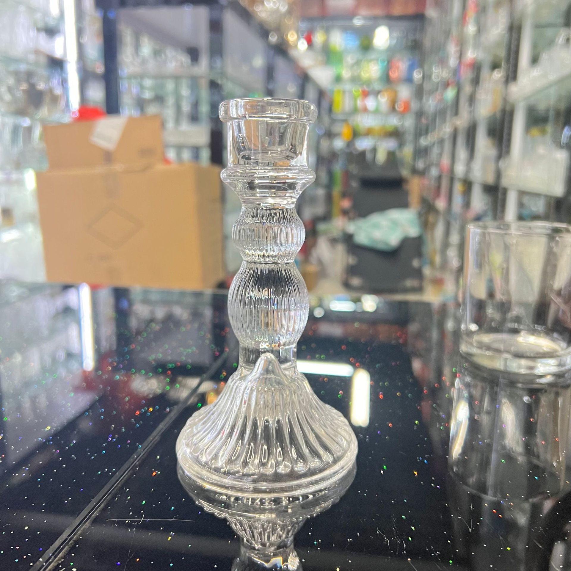 ins法式罗马立柱玻璃烛台复古韩风摆件民宿房间软装饰简约咖啡店详情4