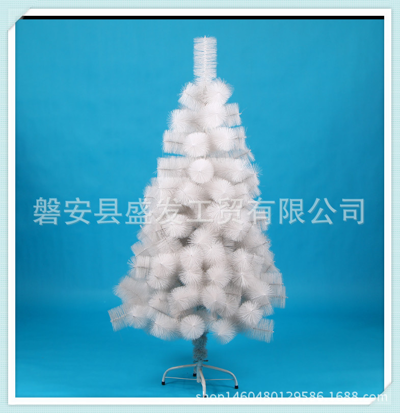 Shengfa 1.5-meter white Christmas tree, pine needle Christmas decorations, tree set, factory direct sales for Christmas pic 40
