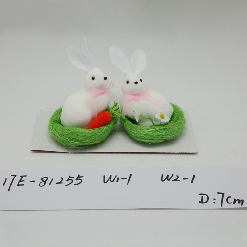 The new Easter bunny, chick and newborn plush chicken figurines are creative, cute and suitable for decoration. They are very popular pic 2
