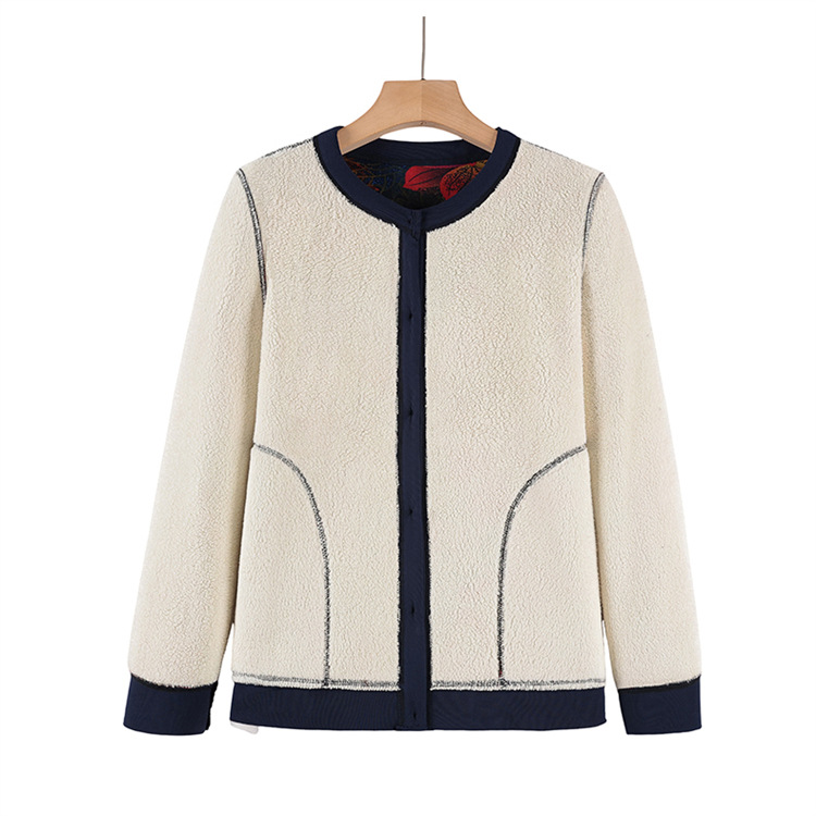 中老年人女装加绒加厚针织开衫妈妈保暖上衣服奶奶秋冬装毛衣外套详情24