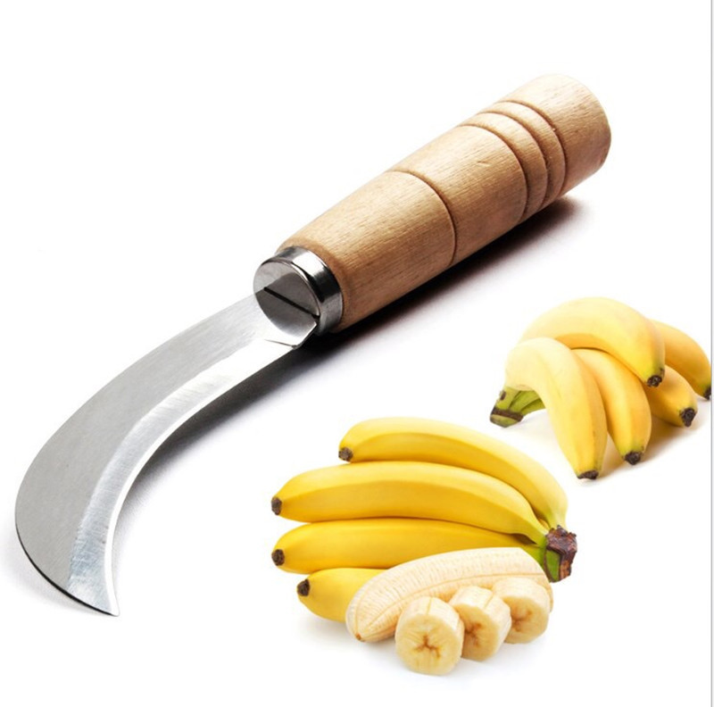 Stainless steel peeler, banana knife, fruit pineapple small curved knife, stainless steel pineapple cutter manufacturer wholesale pic 3
