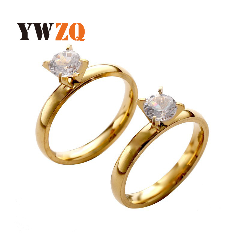 新款简约韩版细戒六爪玫瑰不锈钢戒指钛钢尾戒潮流极细单镶钻饰品详情6