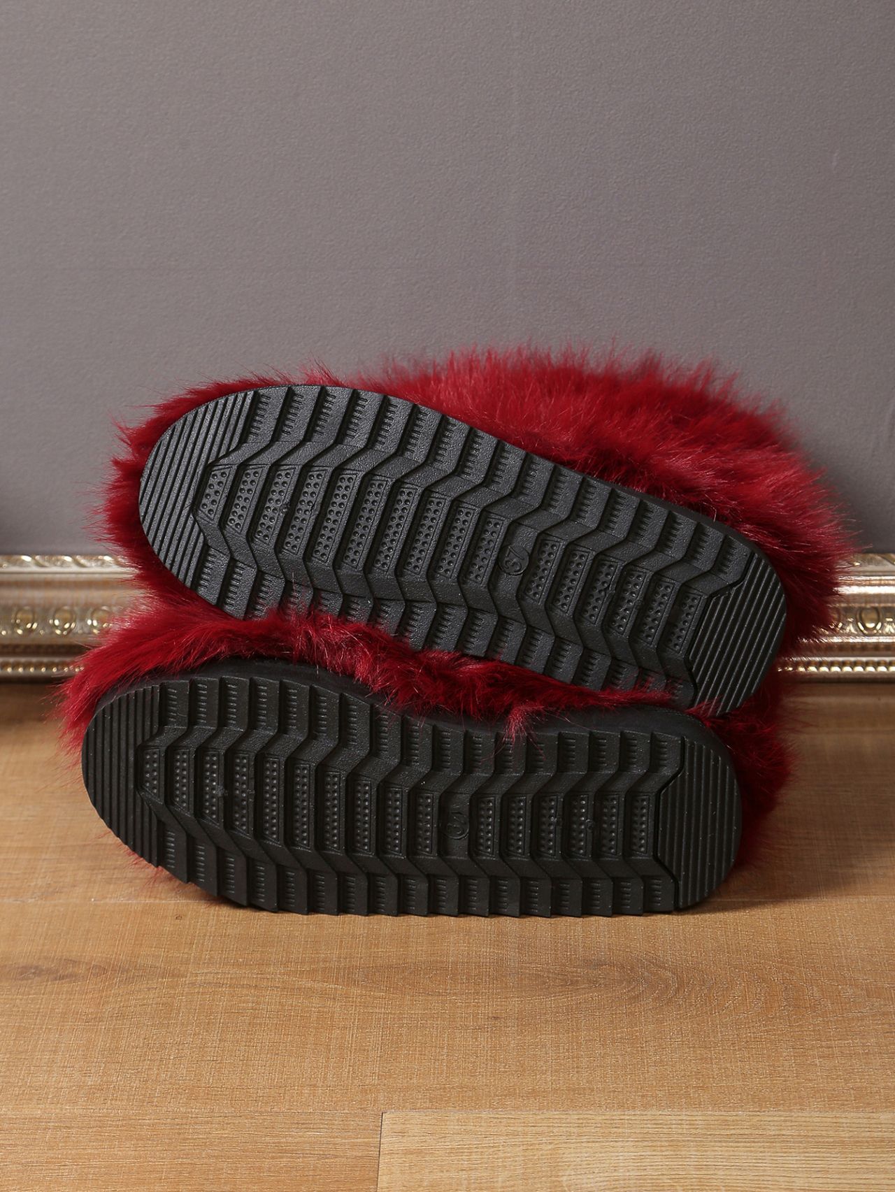 跨境新款毛毛靴子冬季保暖加绒雪地靴女大码中筒靴子44码外贸靴子详情41