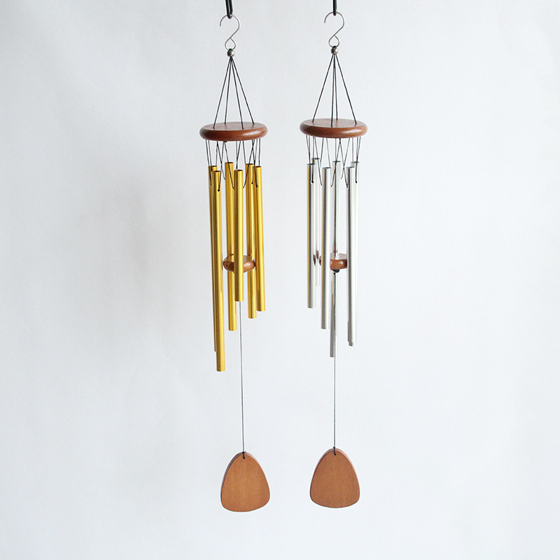欧式跨境26寸同情6管风铃金属铝管挂饰家居庭院装饰阳台情侣礼物详情3