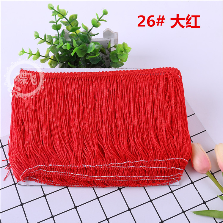 DIY stage costume accessories: Latin dance lace, tassel lace, polyester ribbon, 15CM, factory direct sales, 1 webbing pic 25