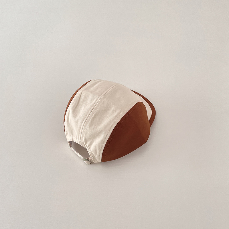 Baby baseball caps, spring pure cotton caps for infants, boys and girls, Korean-style color-blocked spring and autumn soft brim baseball caps pic 14