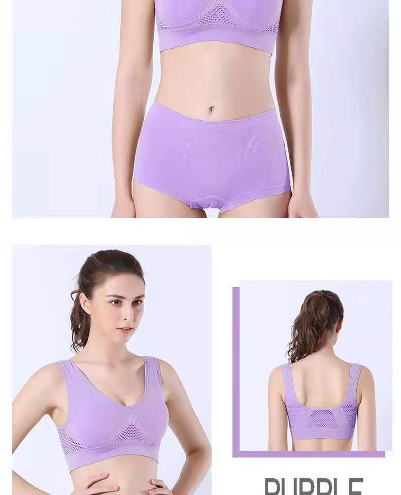 Sujetador deportivo rejilla calado respiratorio sujetador deportivo cross border tallas más grandes yoga running fitness ropa interior deportiva pic 23