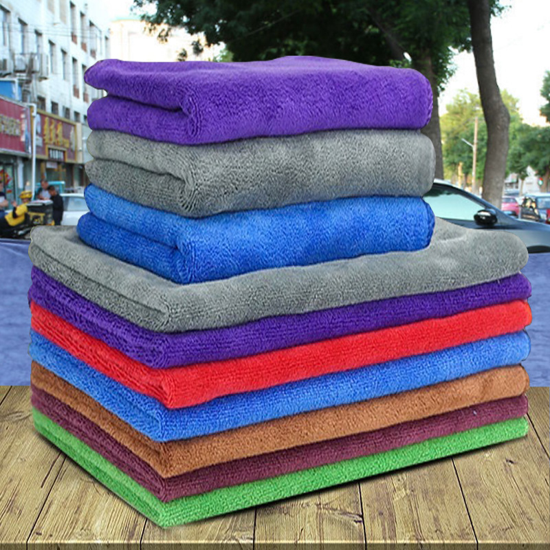 洗车毛巾双面珊瑚绒加厚专用擦车巾汽车吸水抹布大号包边毛巾批发详情2