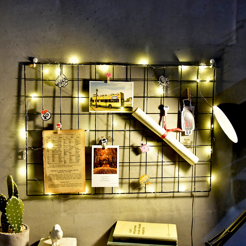 Small black mesh, black dipped plastic mesh, grid mesh, iron wire welded mesh, edge clamped mesh, grid photo wall pic 12