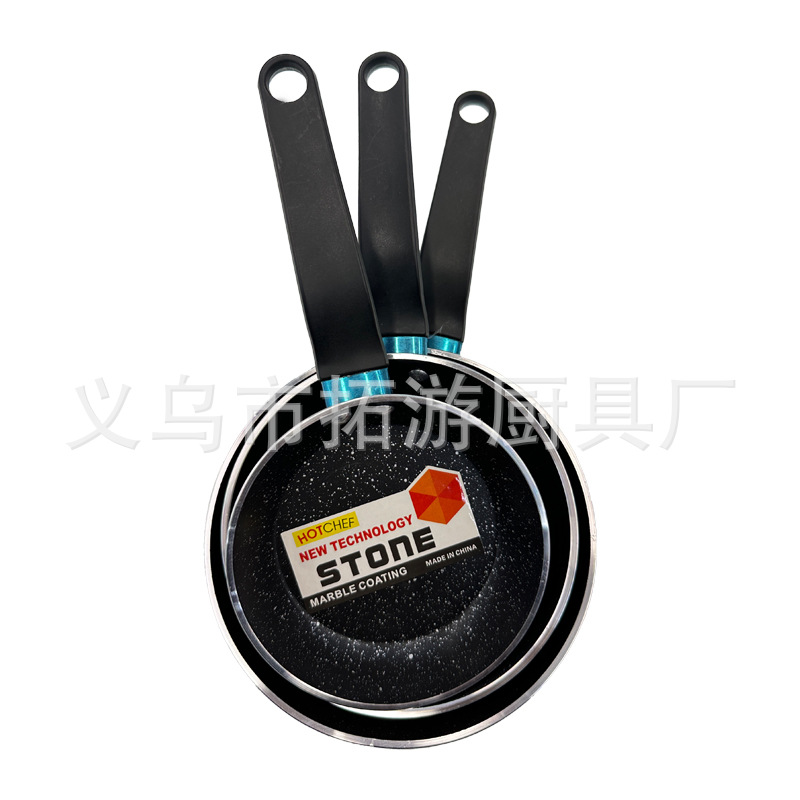 LOVE COOKING 麦饭石12CM/14CM/16CM铝制不粘平底迷你小煎锅家用儿童煎蛋锅多功能炒锅详情5