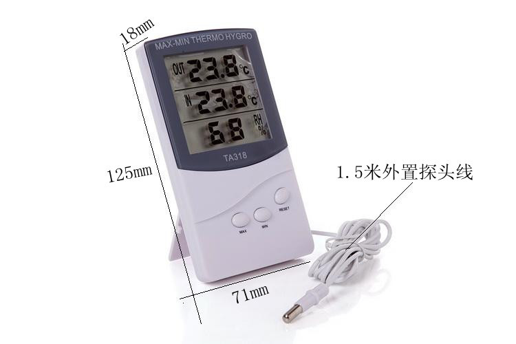 Supply TA318 indoor and outdoor thermometers, electronic temperature and humidity meters, and large-screen temperature and humidity meters pic 6
