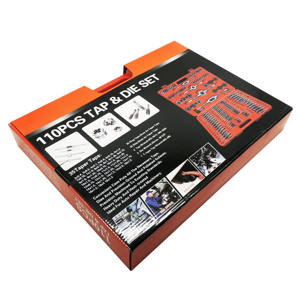 Complete set of taps and dies 110pc taps and dies set, hand wrenches, dies and winches 110 pieces set of taps set pic 41