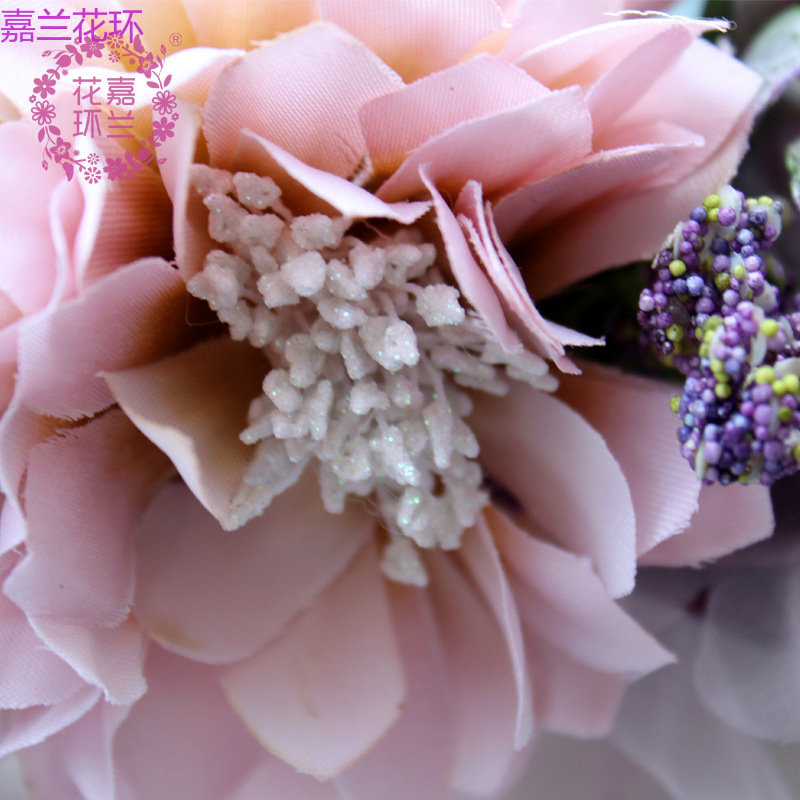 This retro green and super soft peony flower ring with a European and American style is a must-have item for your trip pic 4