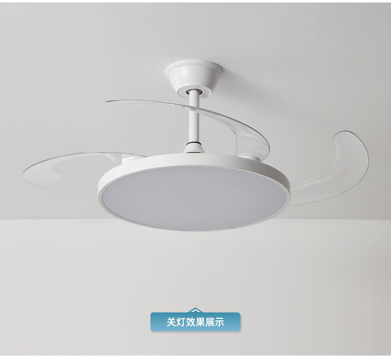 隐形风扇灯客厅现代简约家用大气一体北欧风扇吊灯餐厅卧室吊扇灯详情20