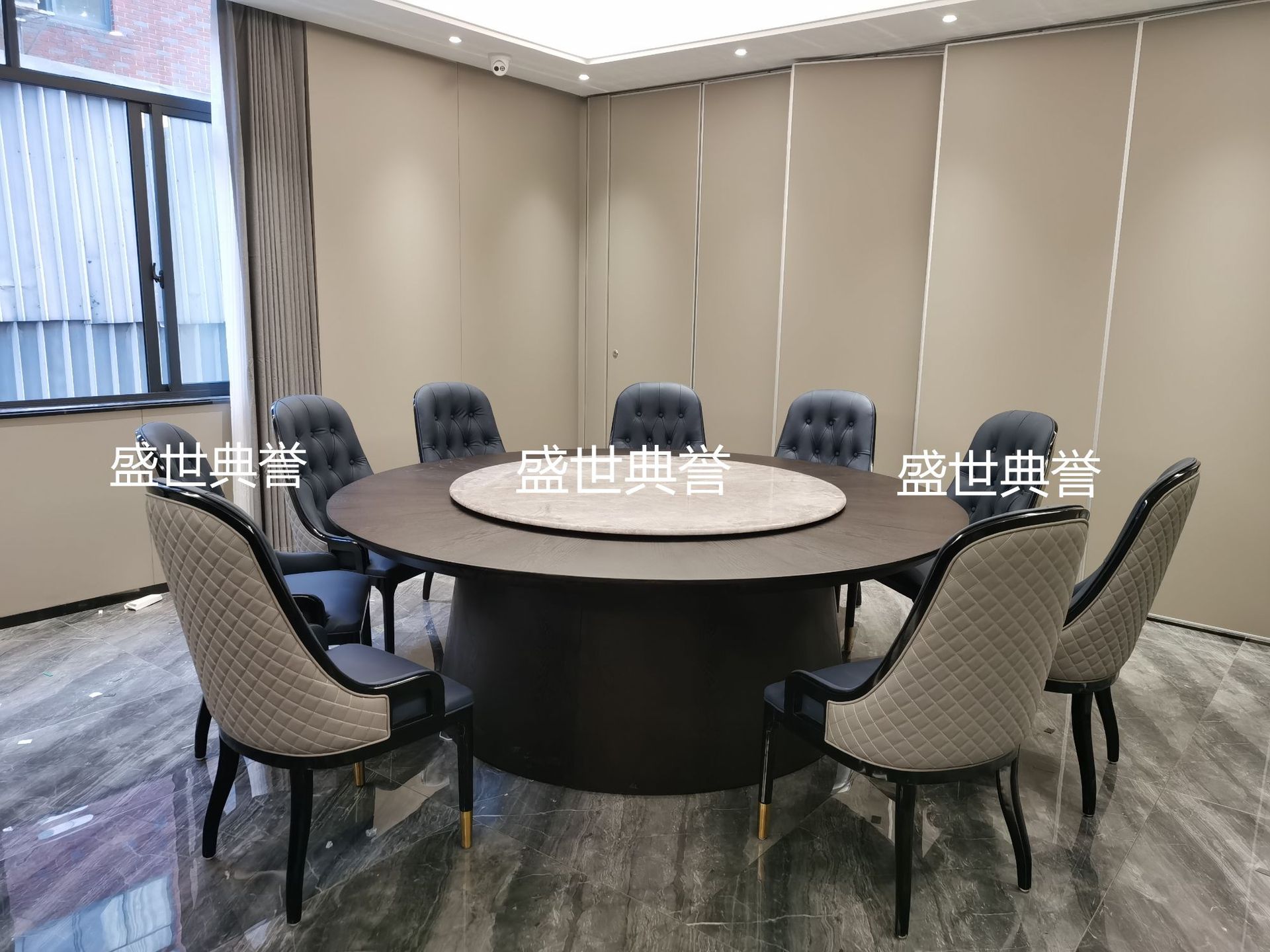 Solid wood dining tables and chairs for five-star hotels in Nanchang, modern light luxury ash wood chairs for clubs, and solid wood chairs for private dining rooms in restaurants pic 4