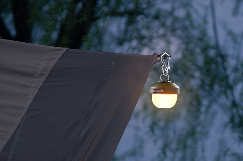Cross-border new outdoor camping lamp, multi-functional compact emergency backpack lamp, usb charging atmosphere Pinecone campsite lamp pic 8