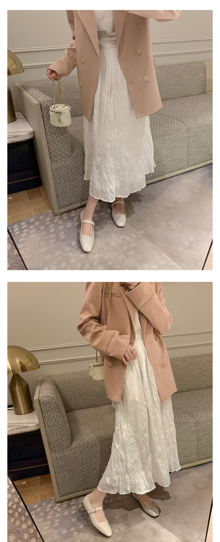 高级感羊皮软底真皮玛丽珍单鞋女鞋一字扣带浅口平底鞋小皮鞋剽鞋详情10