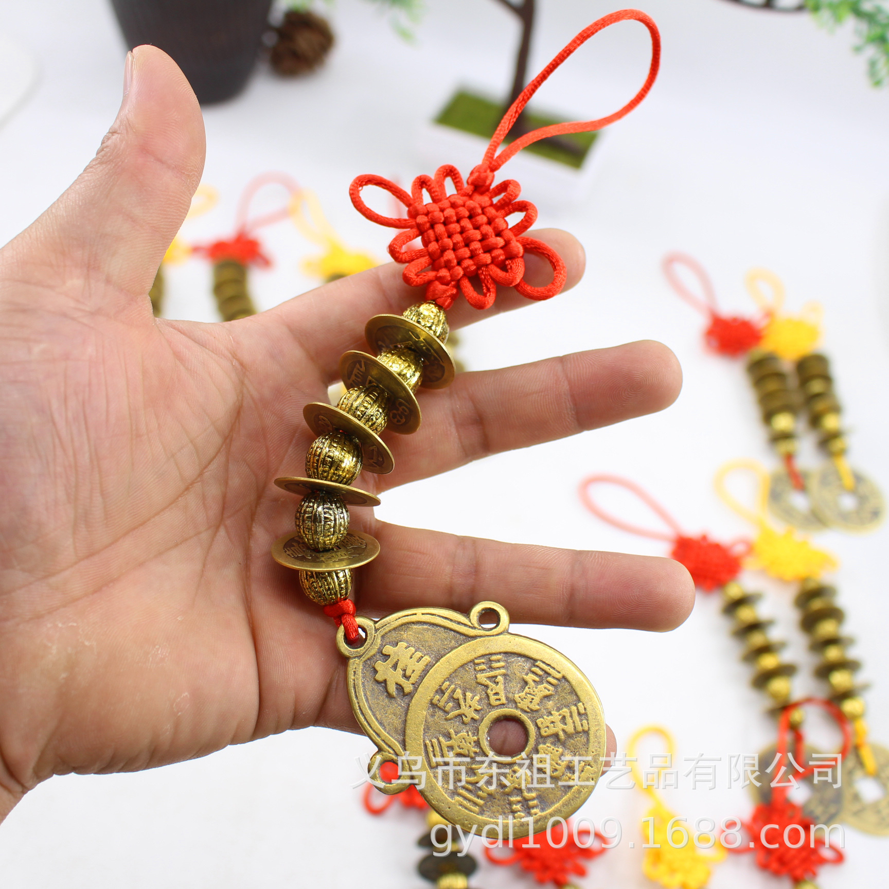 Genuine copper coins, Arhat beads, Five Emperors coins, copper coins, woven Five Emperors coins, pendants, copper coin craftsmanship, hanging signs, and Eight Trigrams plate manufacturers pic 28