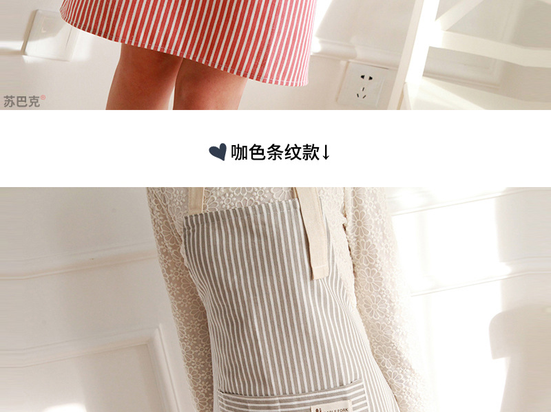 Wholesale of cotton and linen aprons for cross-border foreign trade advertising, Korean-style fashionable household work, restaurant waists, and home kitchen aprons pic 18