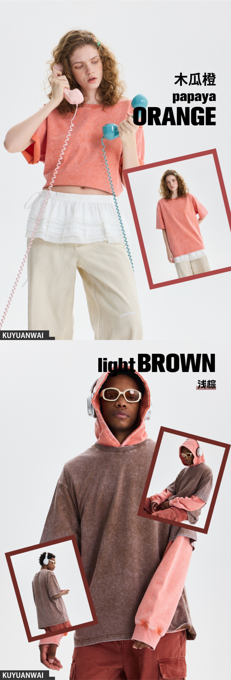 美式高街水洗做旧宽松纯棉男女夏季复古潮牌短袖 T 恤详情16