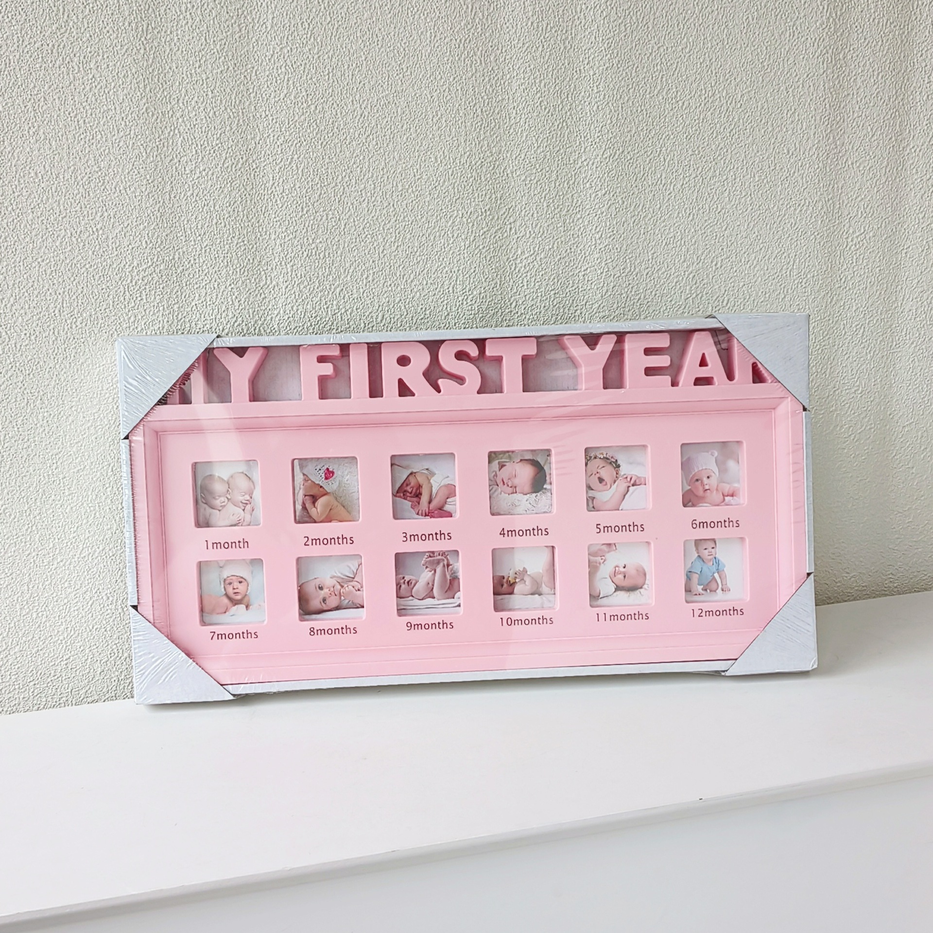 宝宝儿童成长证件照亚马逊纪念相框挂墙摆台相框塑料字母周岁相框详情20
