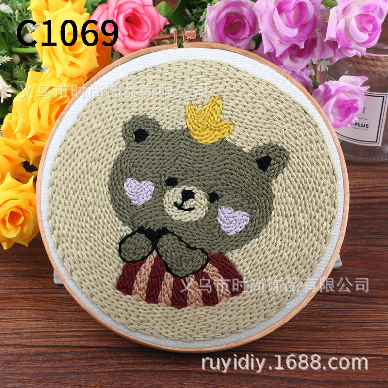 Wholesale of ready-made and stress-relieving DIY handmade material packaging accessories with cute panda pictures pic 4